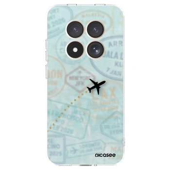 Picasee silikonska prozirna maskica za Xiaomi Redmi Note 15 Pro 4G - FLIGHT PATH