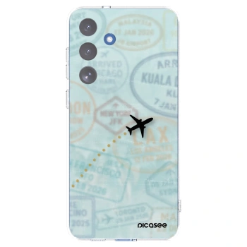 Picasee silikonska prozirna maskica za Samsung Galaxy S25 FE 5G - FLIGHT PATH