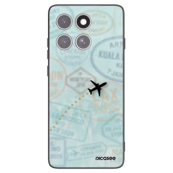 Picasee crna silikonska maskica za Motorola Edge 60 Fusion - FLIGHT PATH