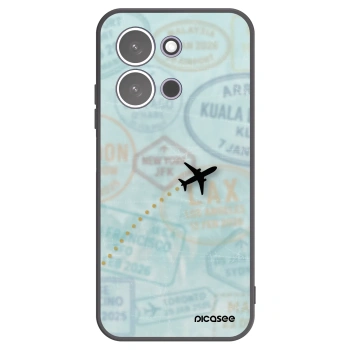 Picasee crna silikonska maskica za Xiaomi Redmi 15C 5G - FLIGHT PATH
