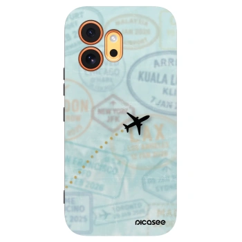 Picasee crna silikonska maskica za Honor 600 - FLIGHT PATH