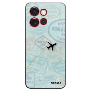 Picasee crna silikonska maskica za Motorola Edge 60 Neo 5G - FLIGHT PATH