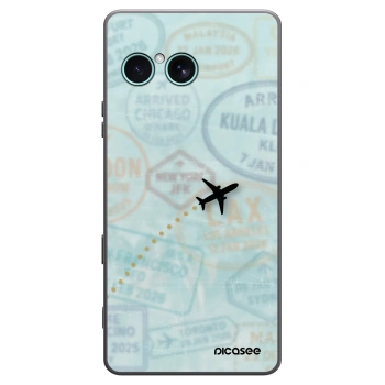 Picasee crna silikonska maskica za Sony Xperia 10 VII - FLIGHT PATH