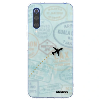 Picasee silikonska prozirna maskica za Xiaomi Mi 9 SE - FLIGHT PATH