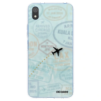 Picasee silikonska prozirna maskica za Xiaomi Redmi 7A - FLIGHT PATH