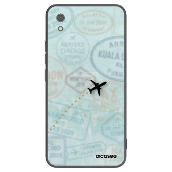Picasee crna silikonska maskica za Xiaomi Redmi 7A - FLIGHT PATH