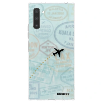 Picasee silikonska prozirna maskica za Samsung Galaxy Note 10 N970F - FLIGHT PATH