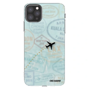 Picasee silikonska prozirna maskica za Apple iPhone 11 Pro Max - FLIGHT PATH