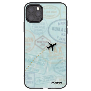 Picasee crna silikonska maskica za Apple iPhone 11 Pro Max - FLIGHT PATH