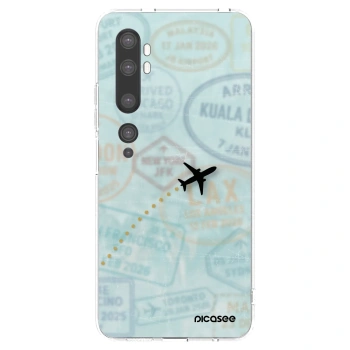 Picasee silikonska prozirna maskica za Xiaomi Mi Note 10 (Pro) - FLIGHT PATH