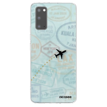 Picasee silikonska prozirna maskica za Samsung Galaxy S20 G980F - FLIGHT PATH
