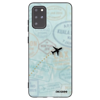 Picasee crna silikonska maskica za Samsung Galaxy S20+ G985F - FLIGHT PATH