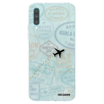 Picasee silikonska prozirna maskica za Samsung Galaxy A30s A307F - FLIGHT PATH