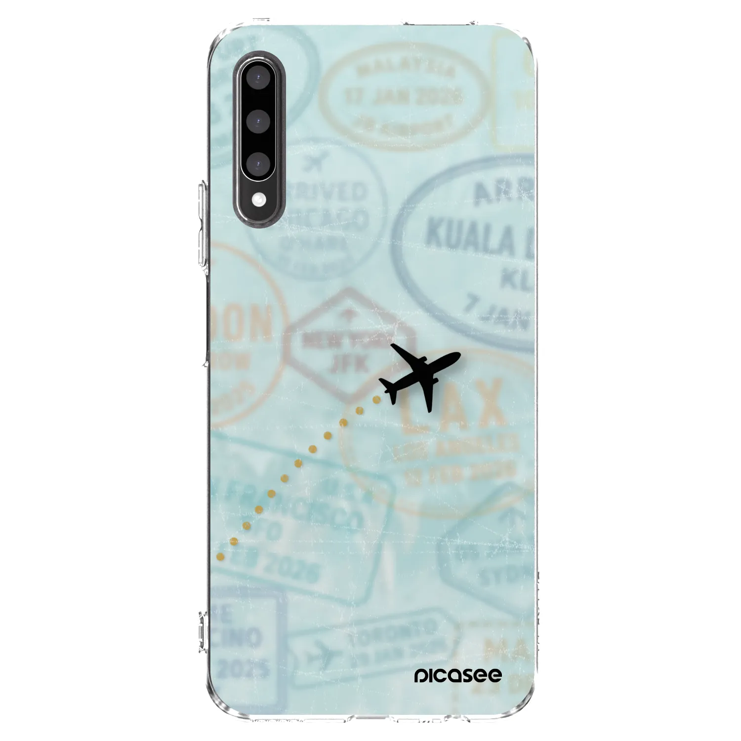 Picasee silikonska prozirna maskica za Honor 9X Pro - FLIGHT PATH