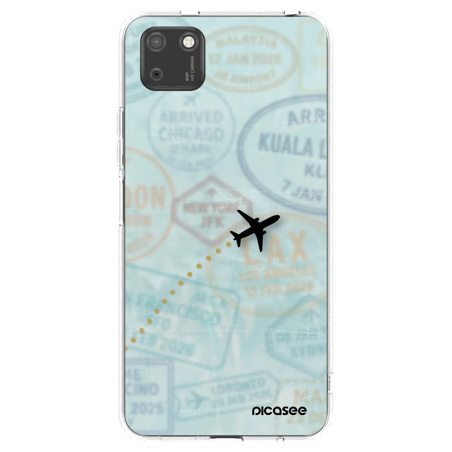 Picasee silikonska prozirna maskica za Huawei Y5P - FLIGHT PATH