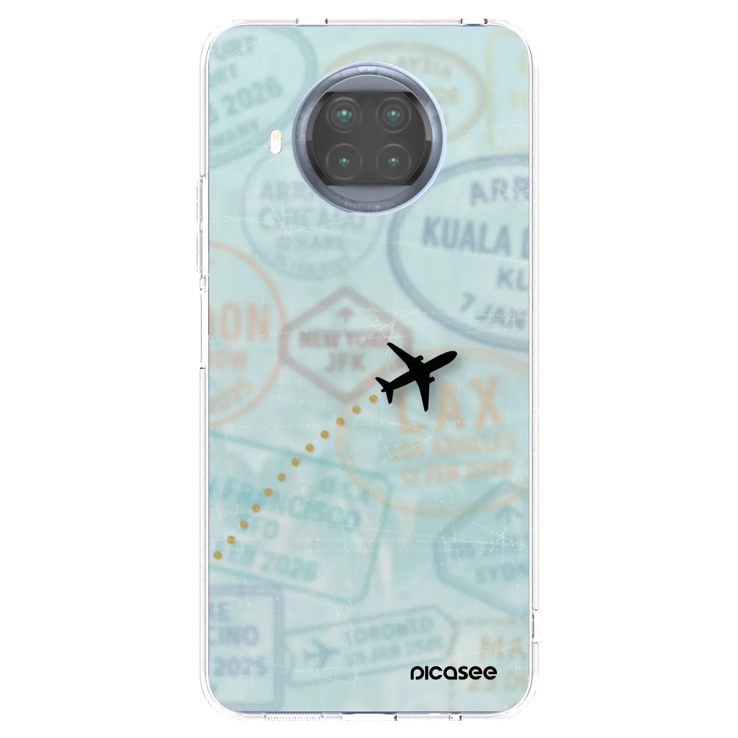 Picasee silikonska prozirna maskica za Xiaomi Mi 10T Lite - FLIGHT PATH