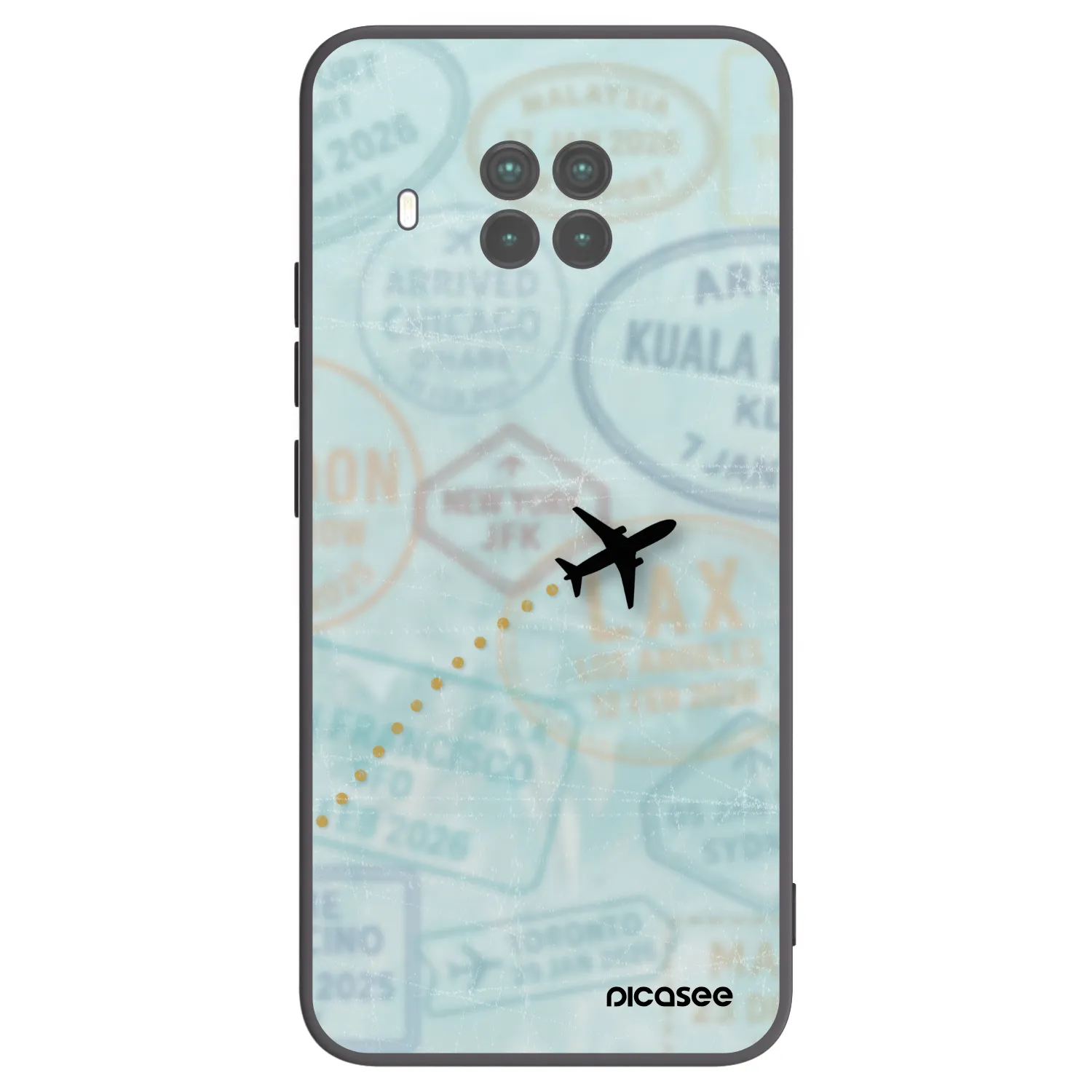 Picasee crna silikonska maskica za Xiaomi Mi 10T Lite - FLIGHT PATH