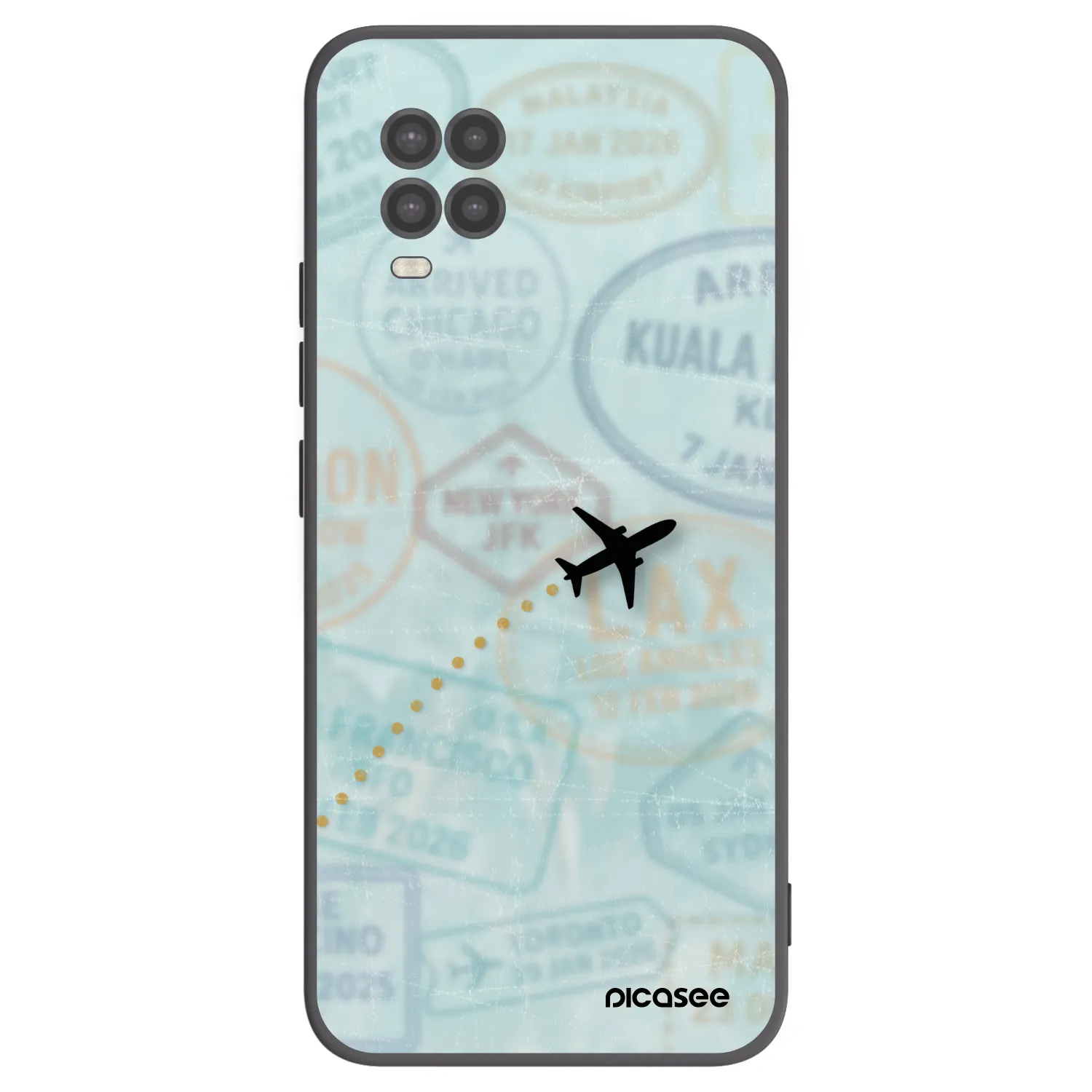 Picasee crna silikonska maskica za Xiaomi Mi 10 Lite - FLIGHT PATH