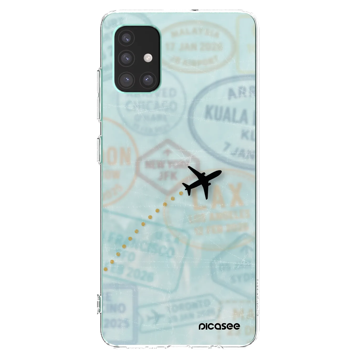 Picasee silikonska prozirna maskica za Samsung Galaxy M51 M515F - FLIGHT PATH