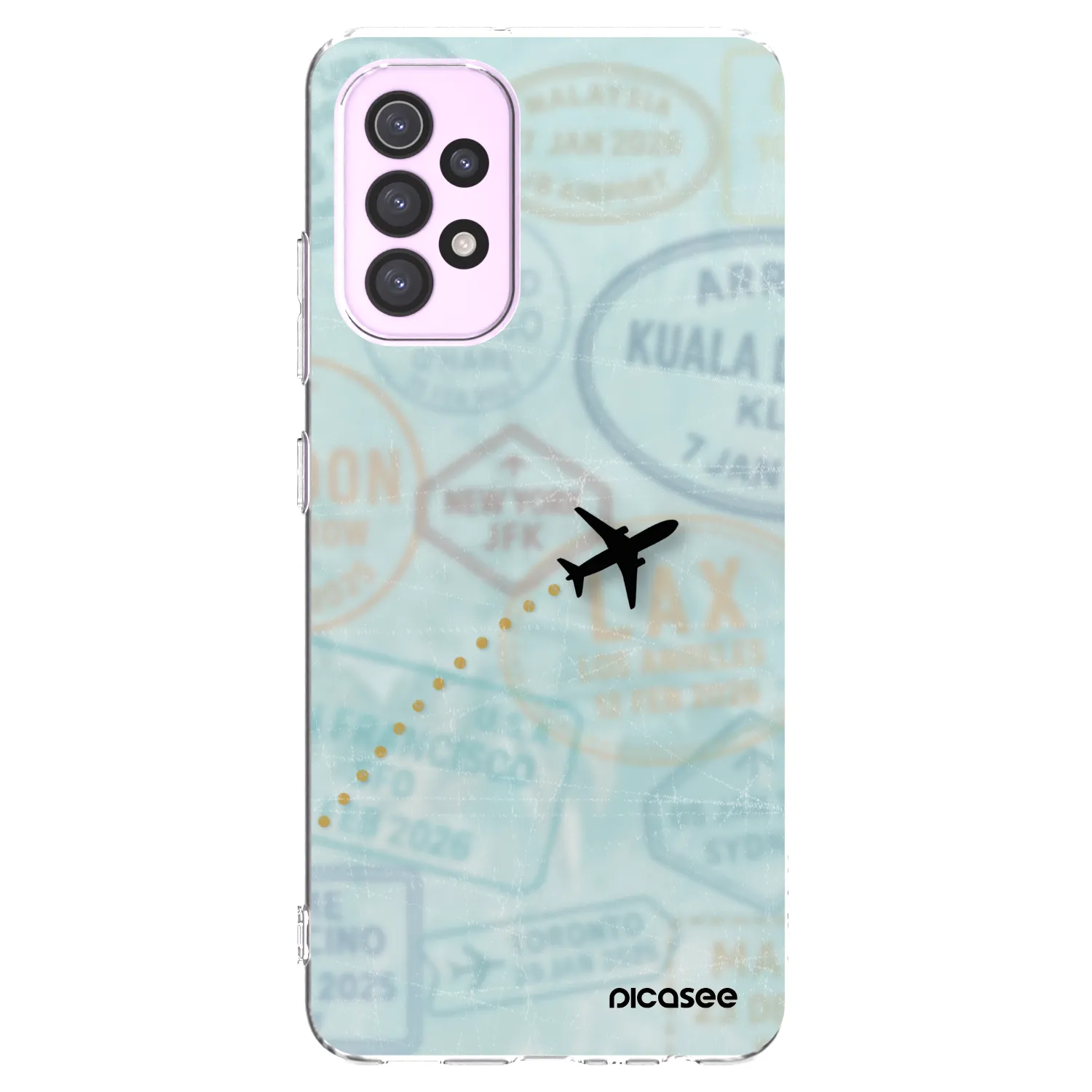 Picasee silikonska prozirna maskica za Samsung Galaxy A32 5G A326B - FLIGHT PATH