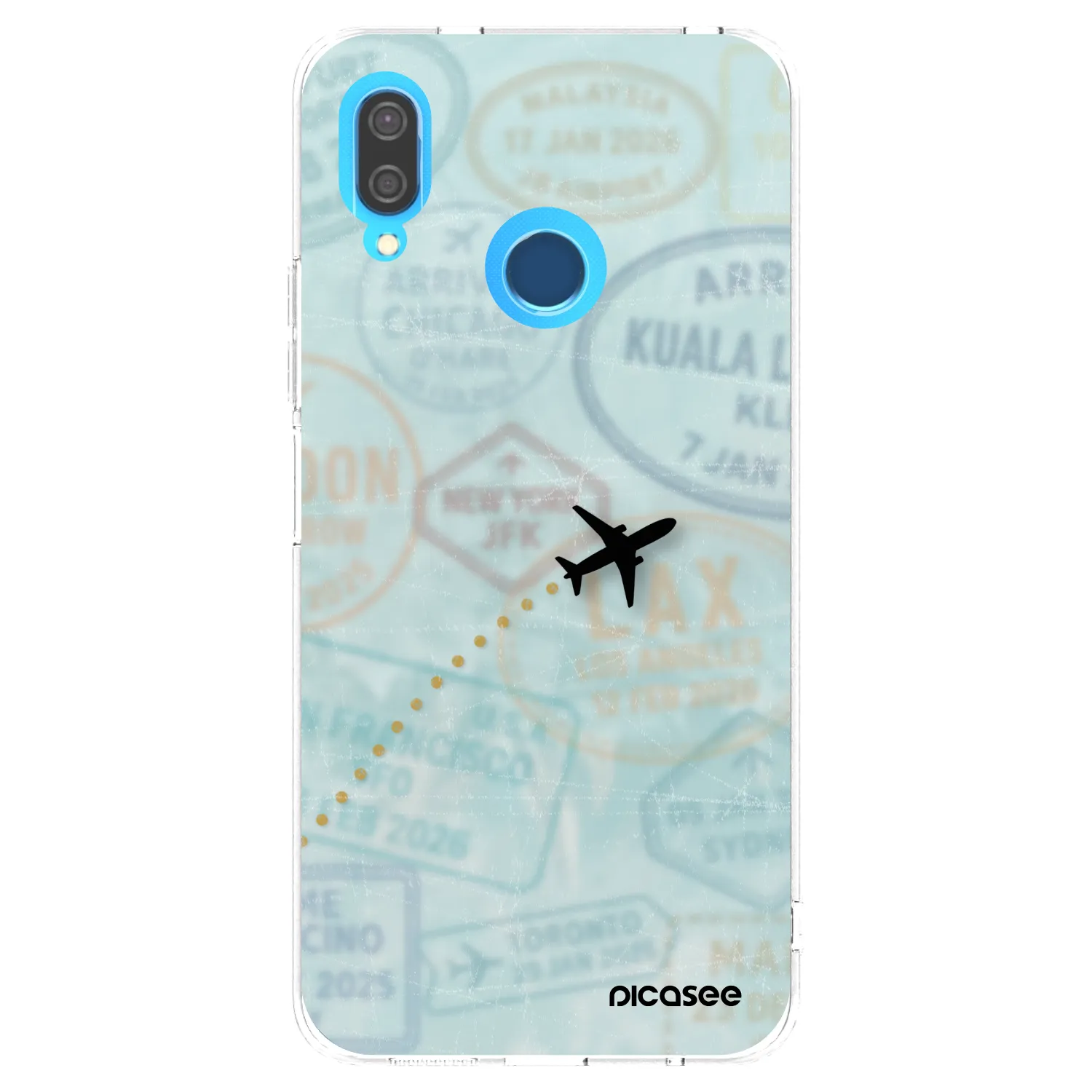Picasee silikonska prozirna maskica za Huawei P20 Lite - FLIGHT PATH