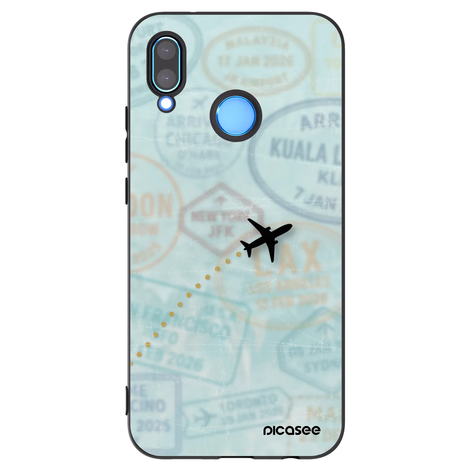 Picasee crna silikonska maskica za Huawei Mate 40 Pro - FLIGHT PATH