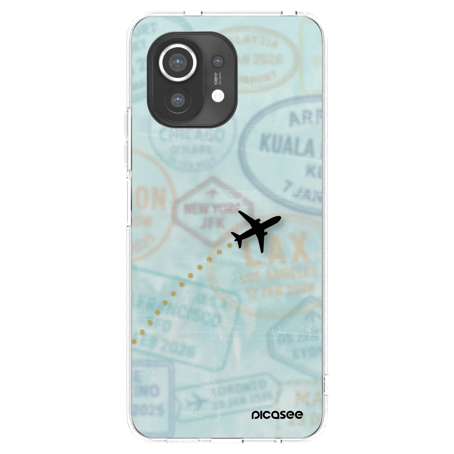 Picasee silikonska prozirna maskica za Xiaomi Mi 11 - FLIGHT PATH