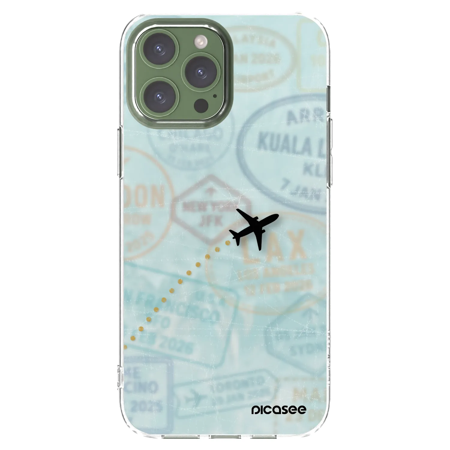 Picasee silikonska prozirna maskica za Apple iPhone 13 Pro Max - FLIGHT PATH