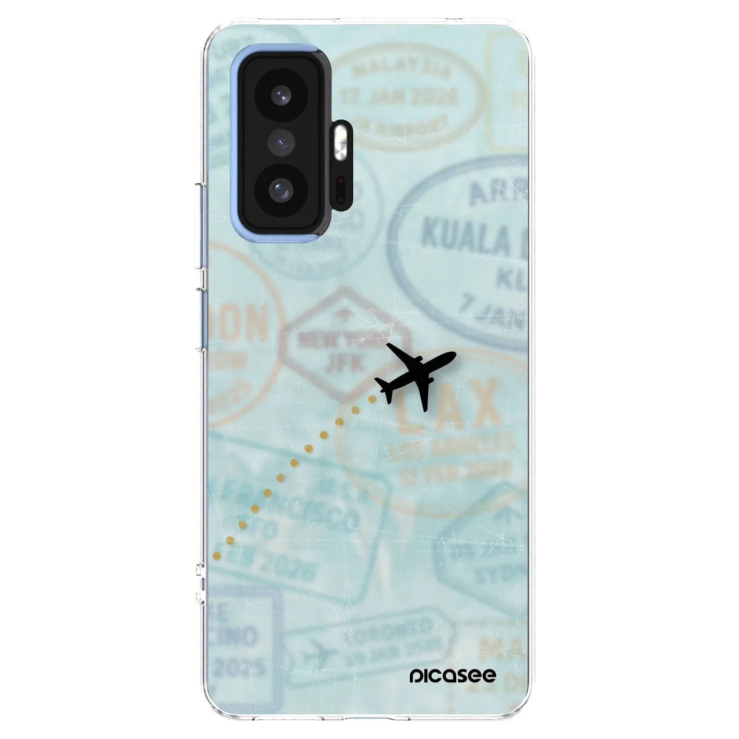 Picasee silikonska prozirna maskica za Xiaomi 11T Pro - FLIGHT PATH