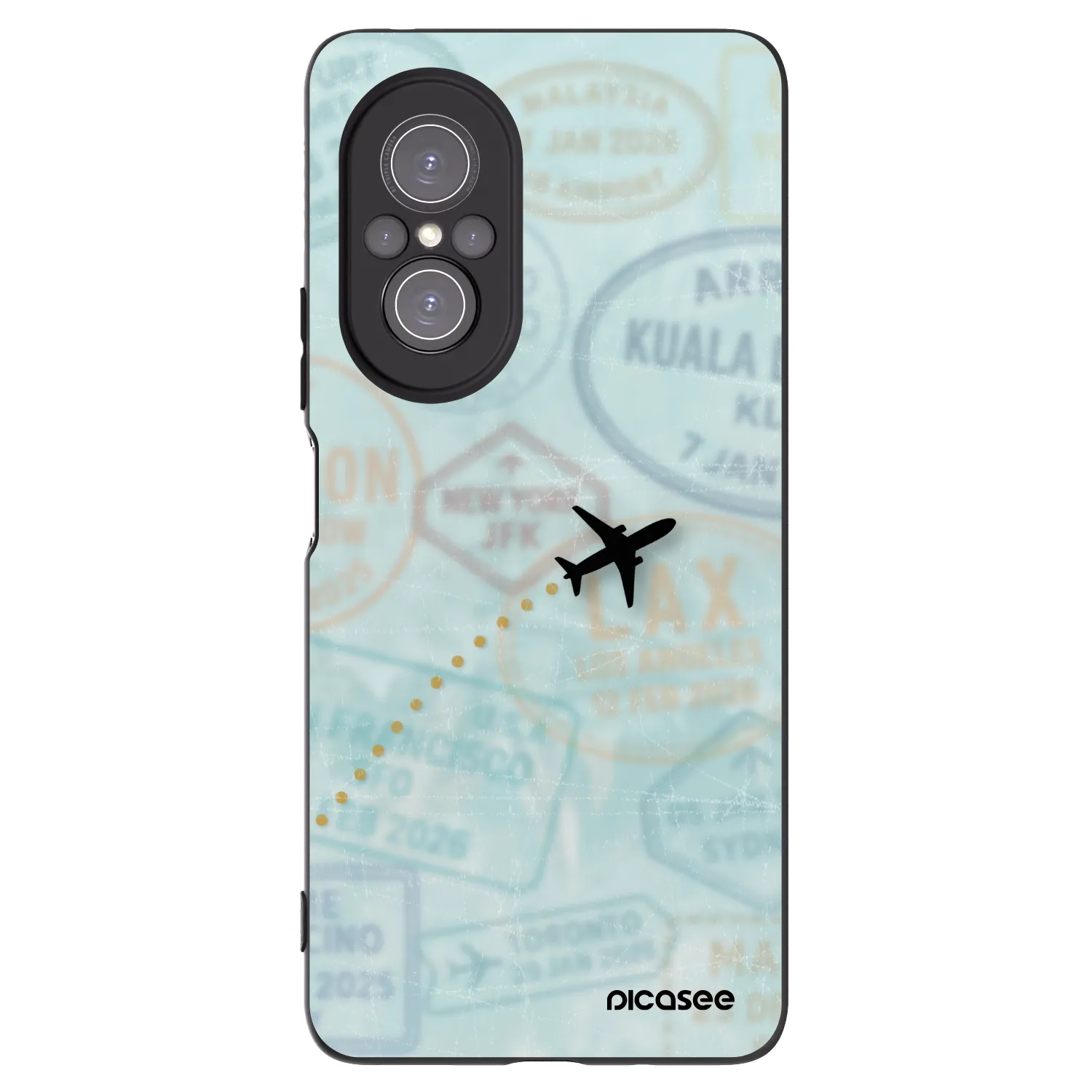 Picasee crna silikonska maskica za Huawei Nova 9 SE - FLIGHT PATH