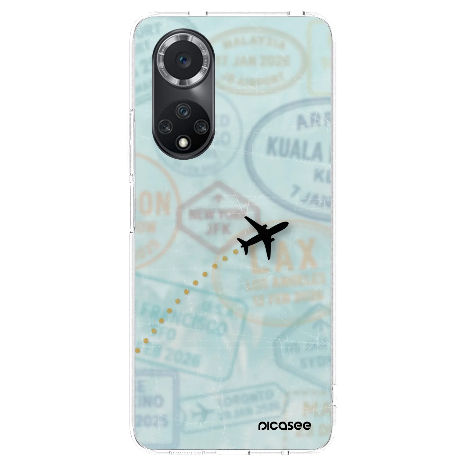 Picasee silikonska prozirna maskica za Huawei Nova 9 SE - FLIGHT PATH