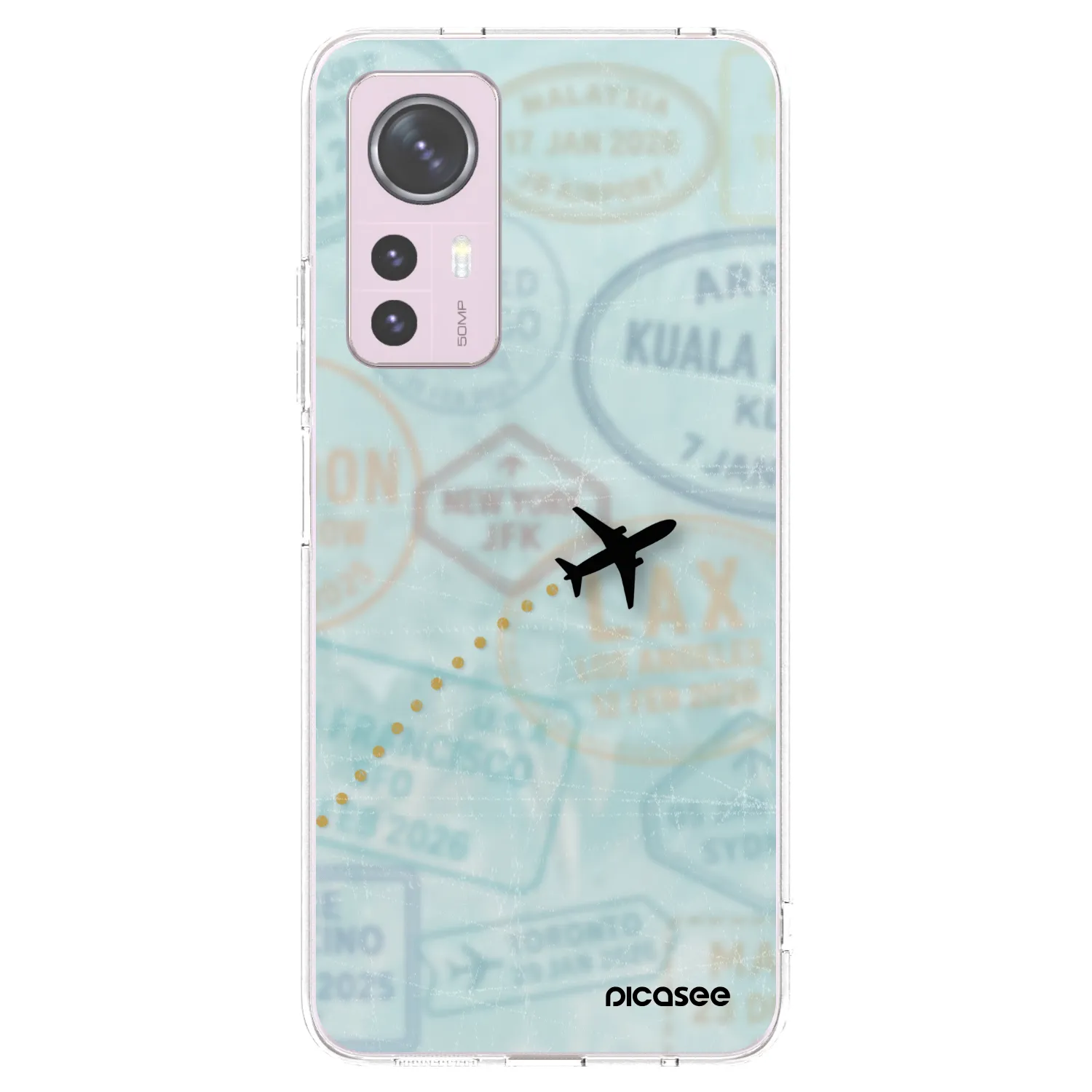 Picasee silikonska prozirna maskica za Xiaomi 12 - FLIGHT PATH