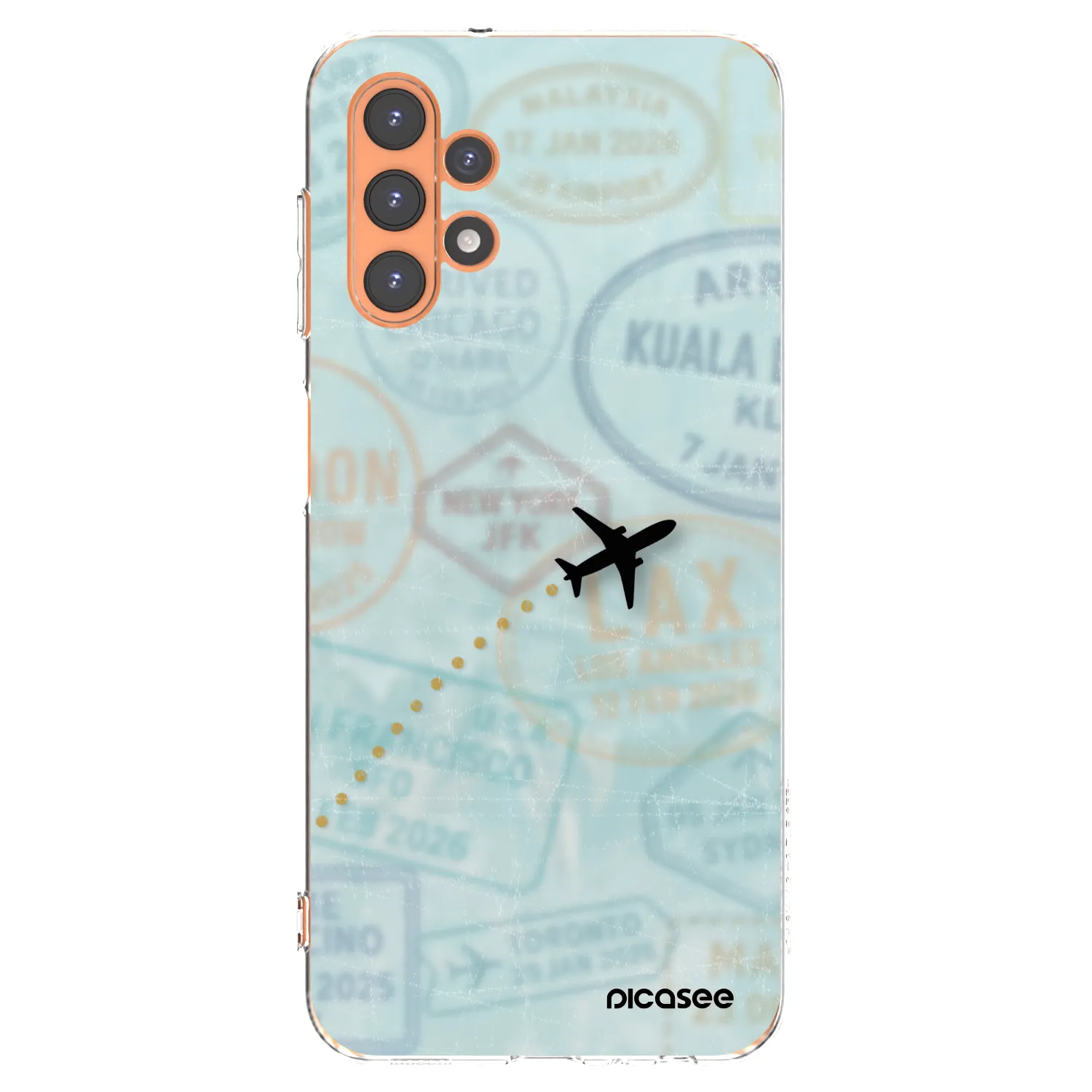 Picasee silikonska prozirna maskica za Samsung Galaxy A13 4G A135 - FLIGHT PATH