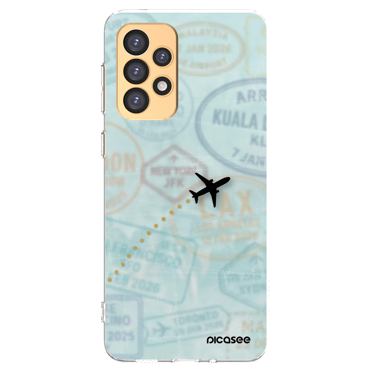 Picasee silikonska prozirna maskica za Samsung Galaxy A33 5G A336 - FLIGHT PATH