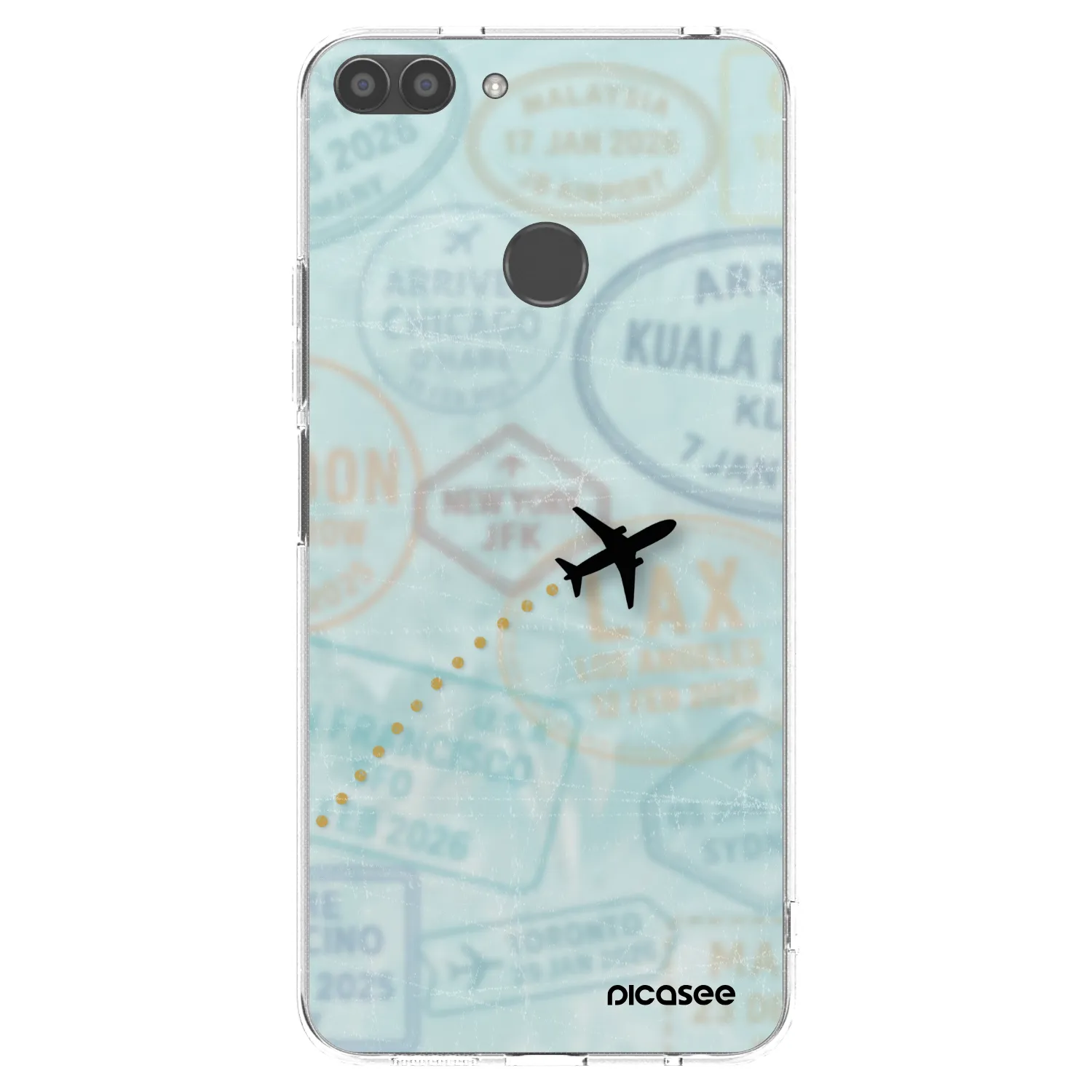 Picasee silikonska prozirna maskica za Huawei P Smart - FLIGHT PATH