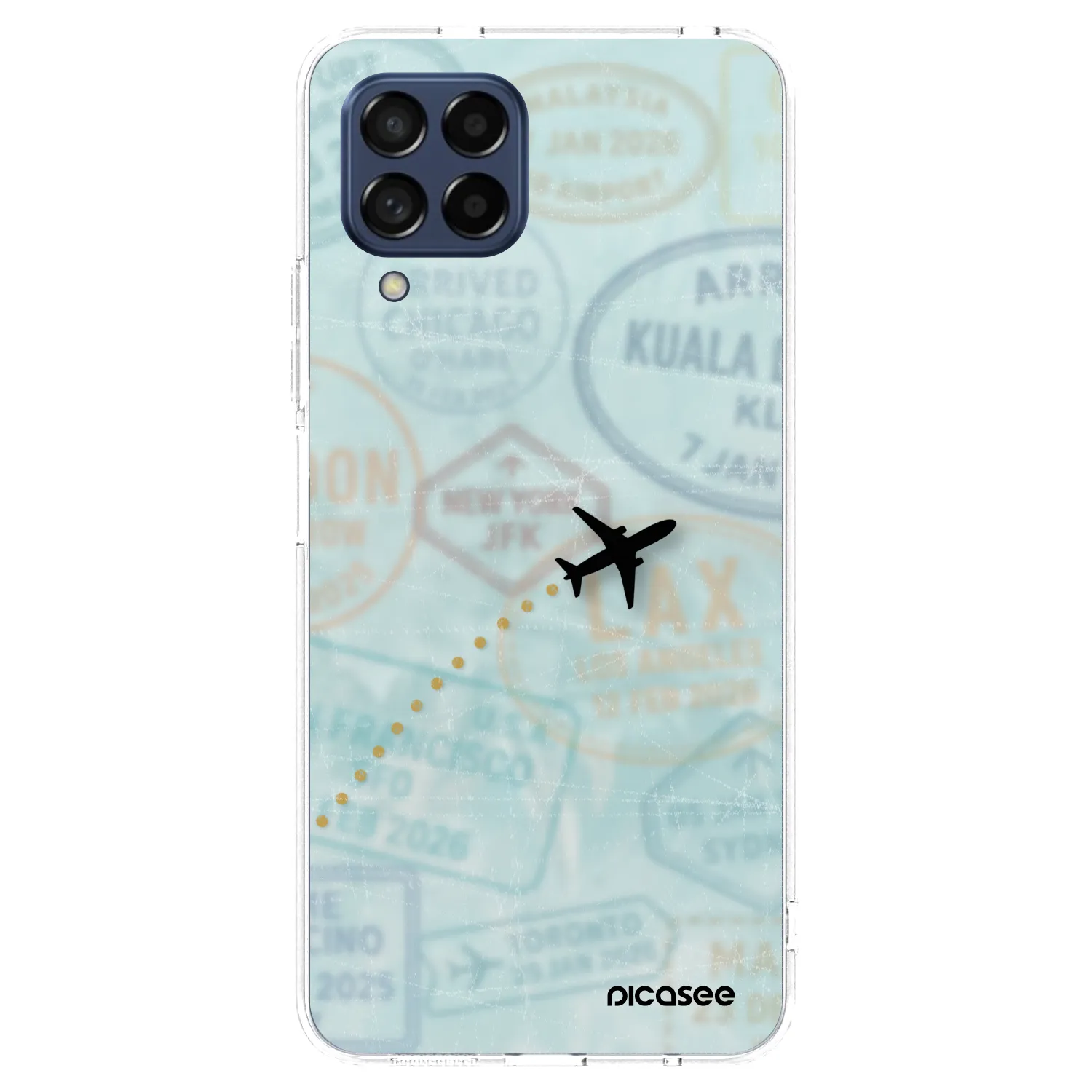 Picasee silikonska prozirna maskica za Samsung Galaxy M53 5G - FLIGHT PATH