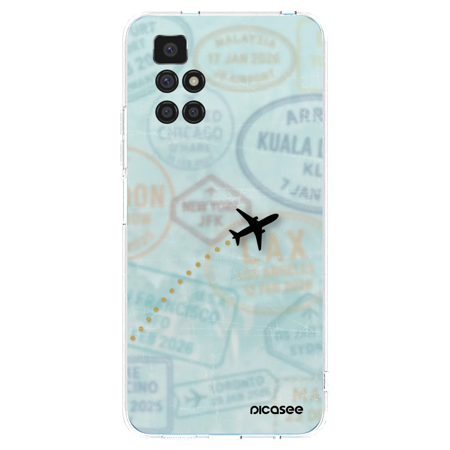 Picasee silikonska prozirna maskica za Xiaomi Redmi 10 (2022) - FLIGHT PATH