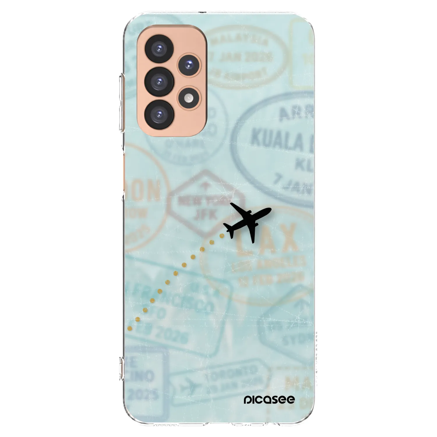 Picasee silikonska prozirna maskica za Samsung Galaxy A23 A236B 5G - FLIGHT PATH