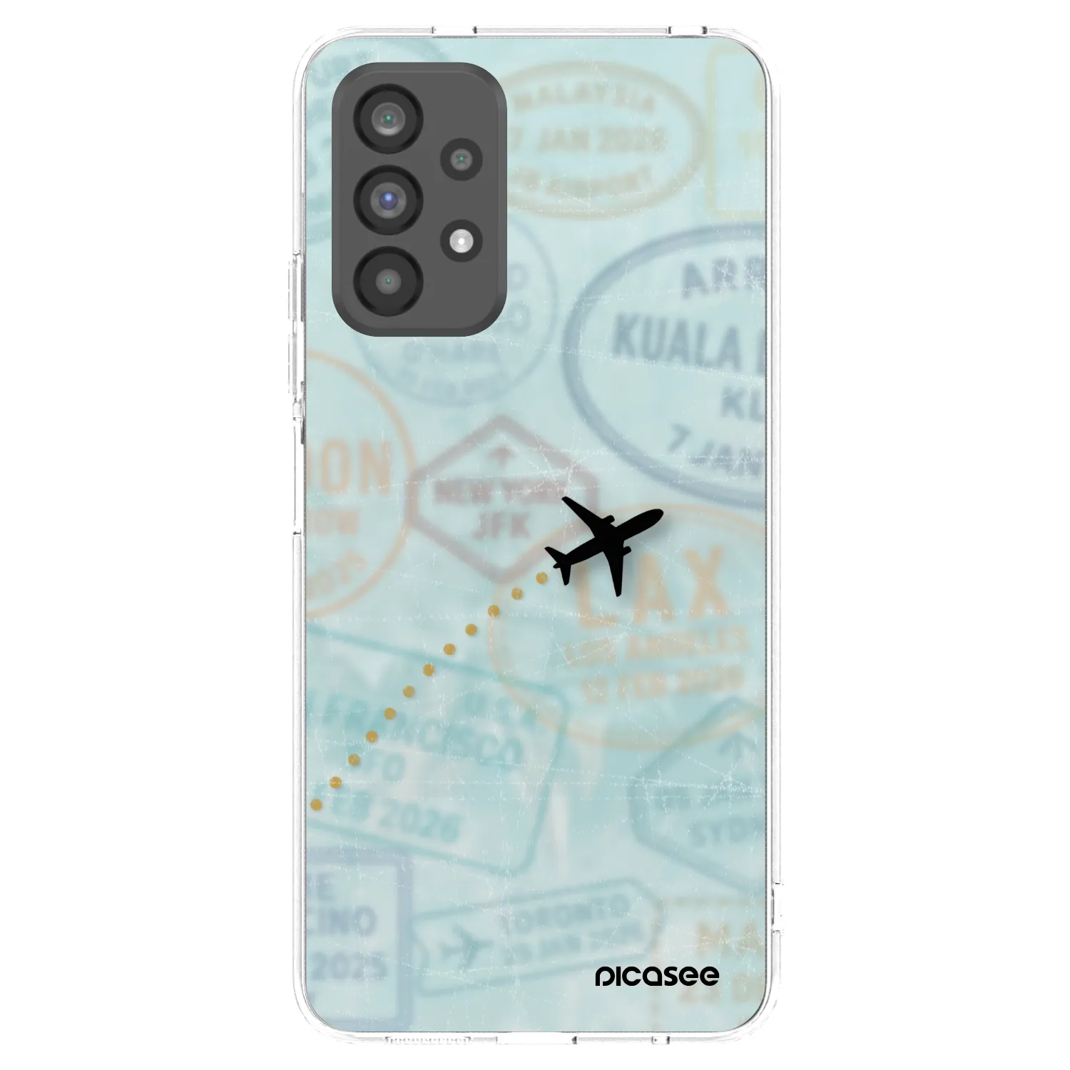 Picasee silikonska prozirna maskica za Samsung Galaxy A73 5G - FLIGHT PATH
