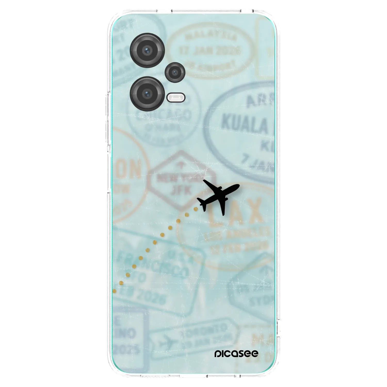 Picasee silikonska prozirna maskica za Xiaomi Poco X5 - FLIGHT PATH