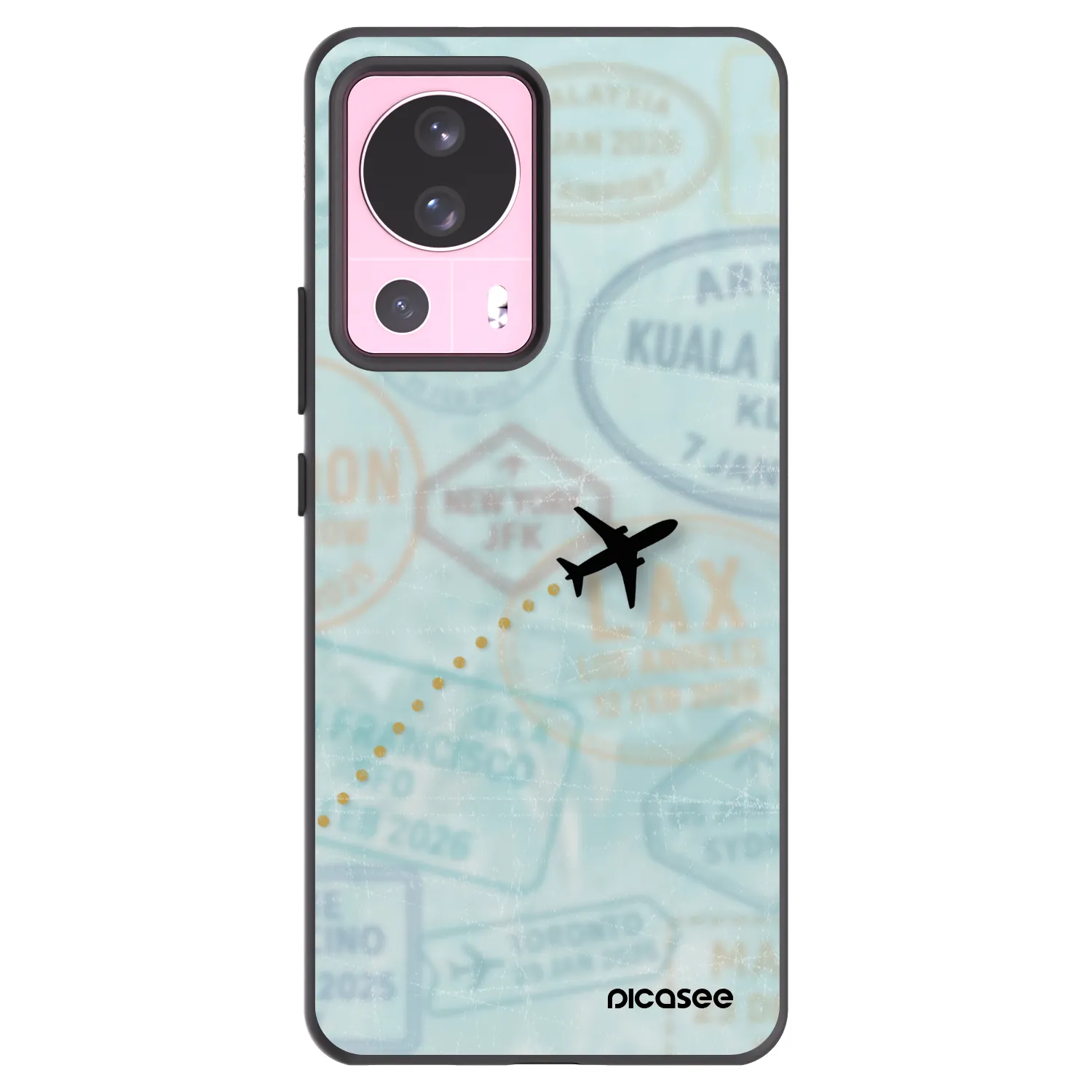 Picasee crna silikonska maskica za Xiaomi 13 Lite - FLIGHT PATH