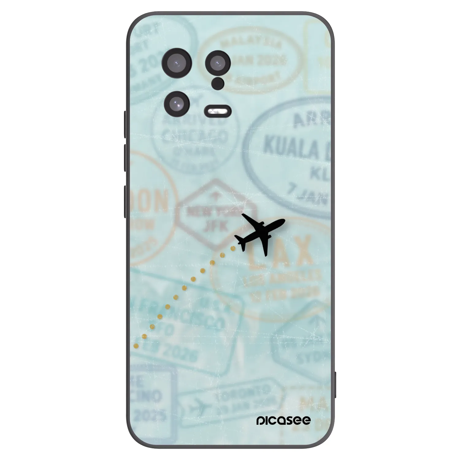 Picasee crna silikonska maskica za Xiaomi 13 - FLIGHT PATH