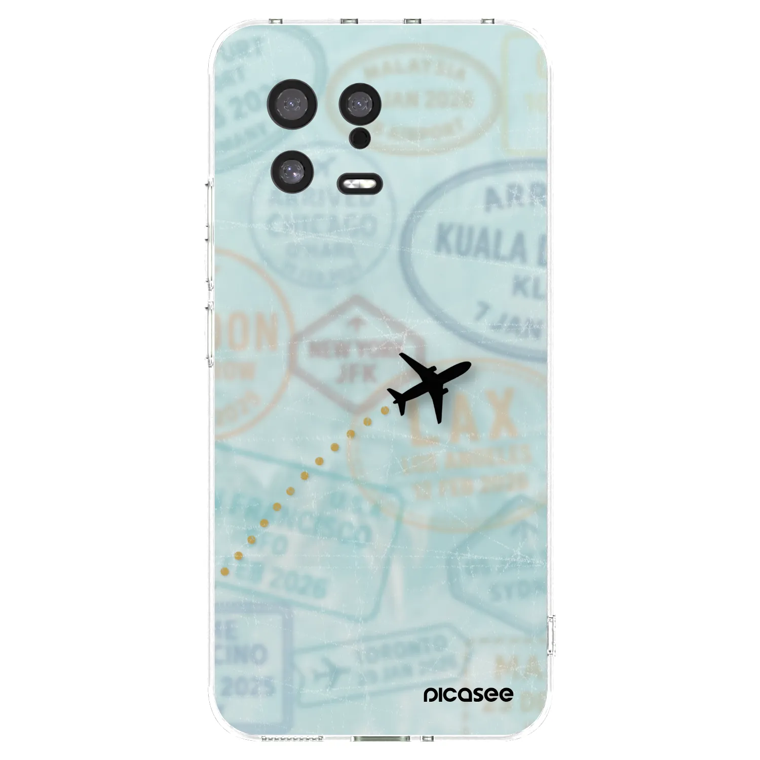 Picasee silikonska prozirna maskica za Xiaomi 13 - FLIGHT PATH