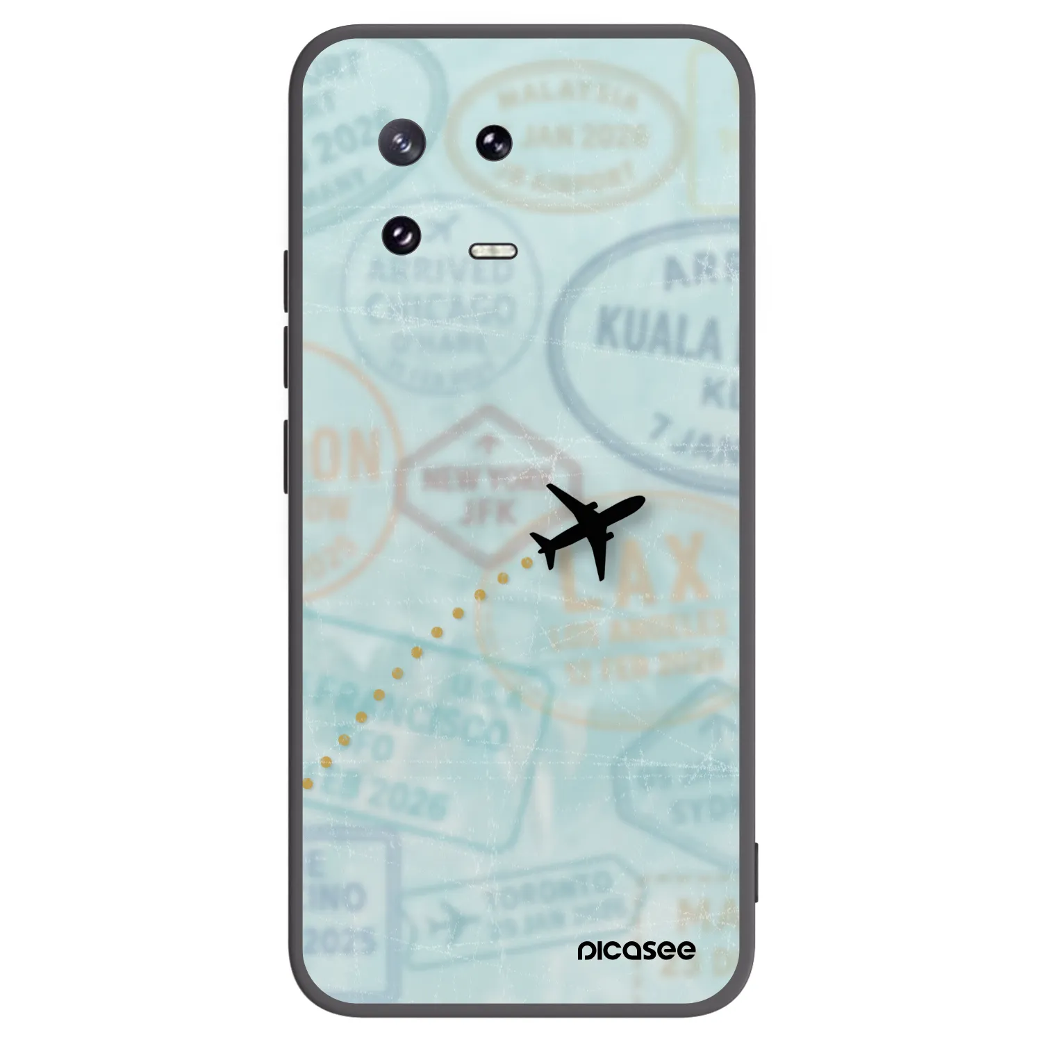 Picasee crna silikonska maskica za Xiaomi 13 Pro - FLIGHT PATH