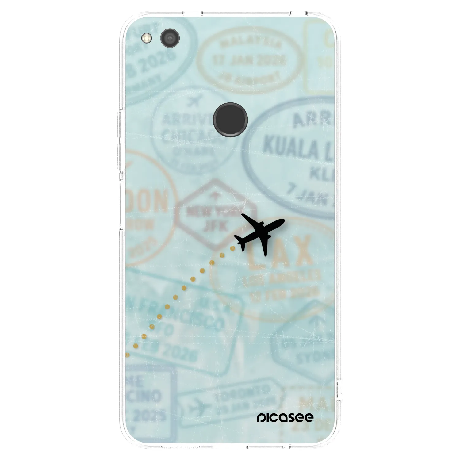 Picasee silikonska prozirna maskica za Huawei Mate 40 Pro - FLIGHT PATH