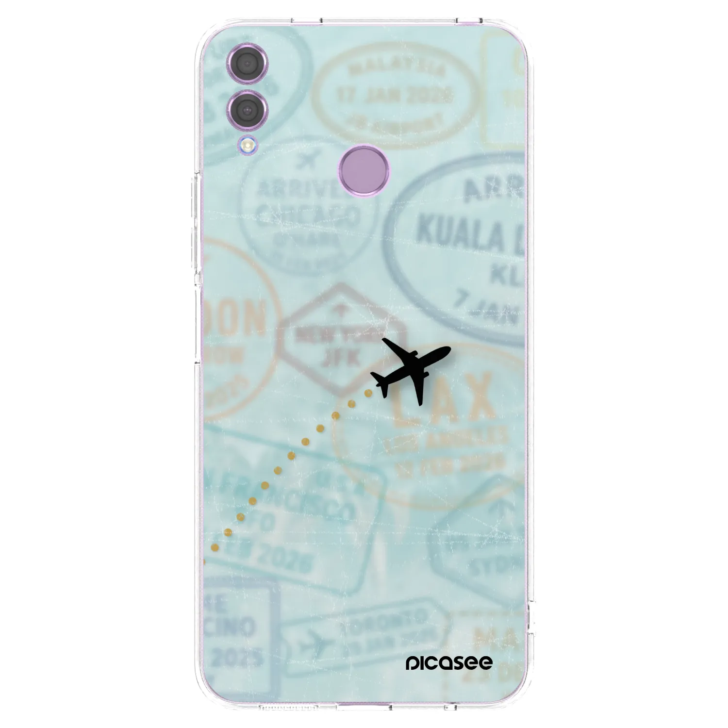 Picasee silikonska prozirna maskica za Honor 8X - FLIGHT PATH