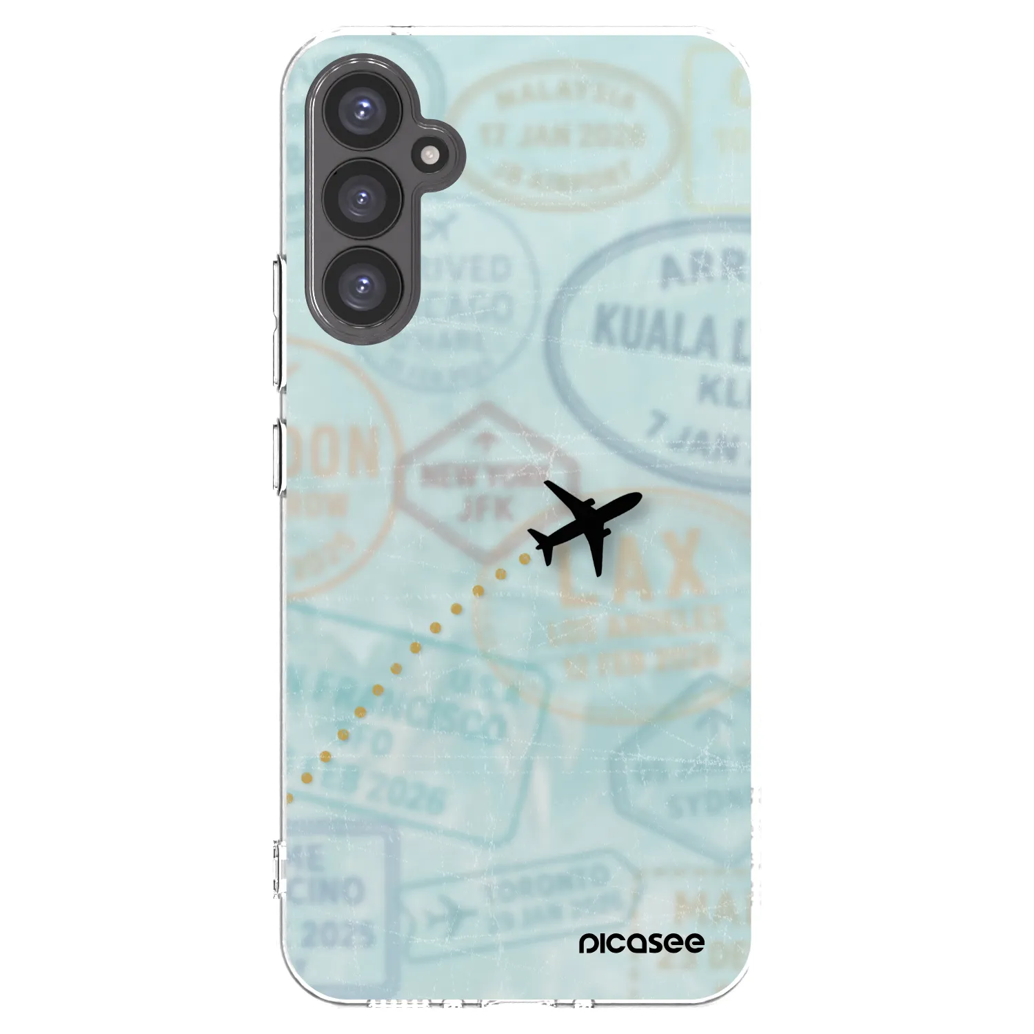 Picasee silikonska prozirna maskica za Samsung Galaxy A34 5G A346B - FLIGHT PATH