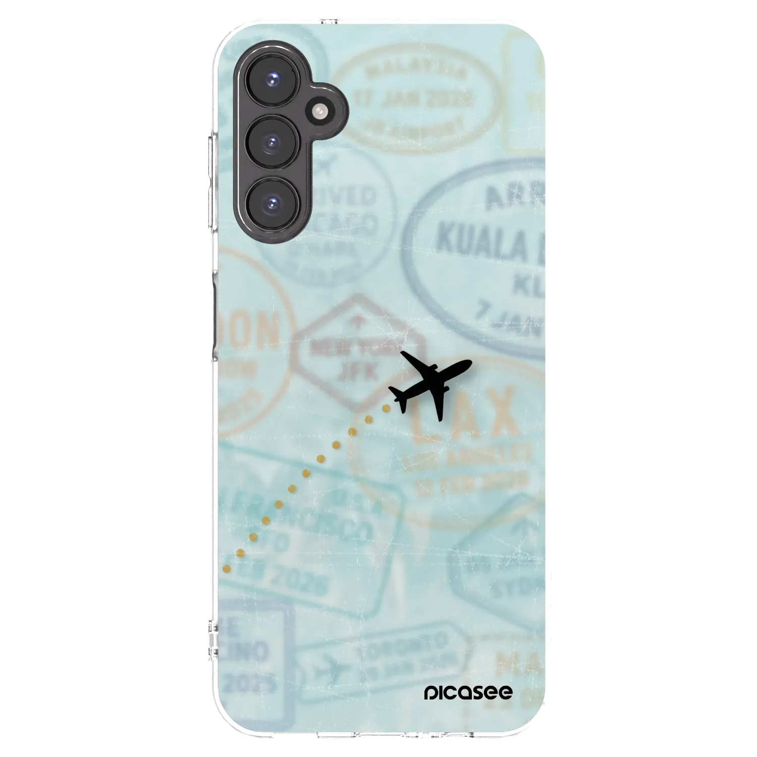 Picasee silikonska prozirna maskica za Samsung Galaxy A14 5G A146P - FLIGHT PATH
