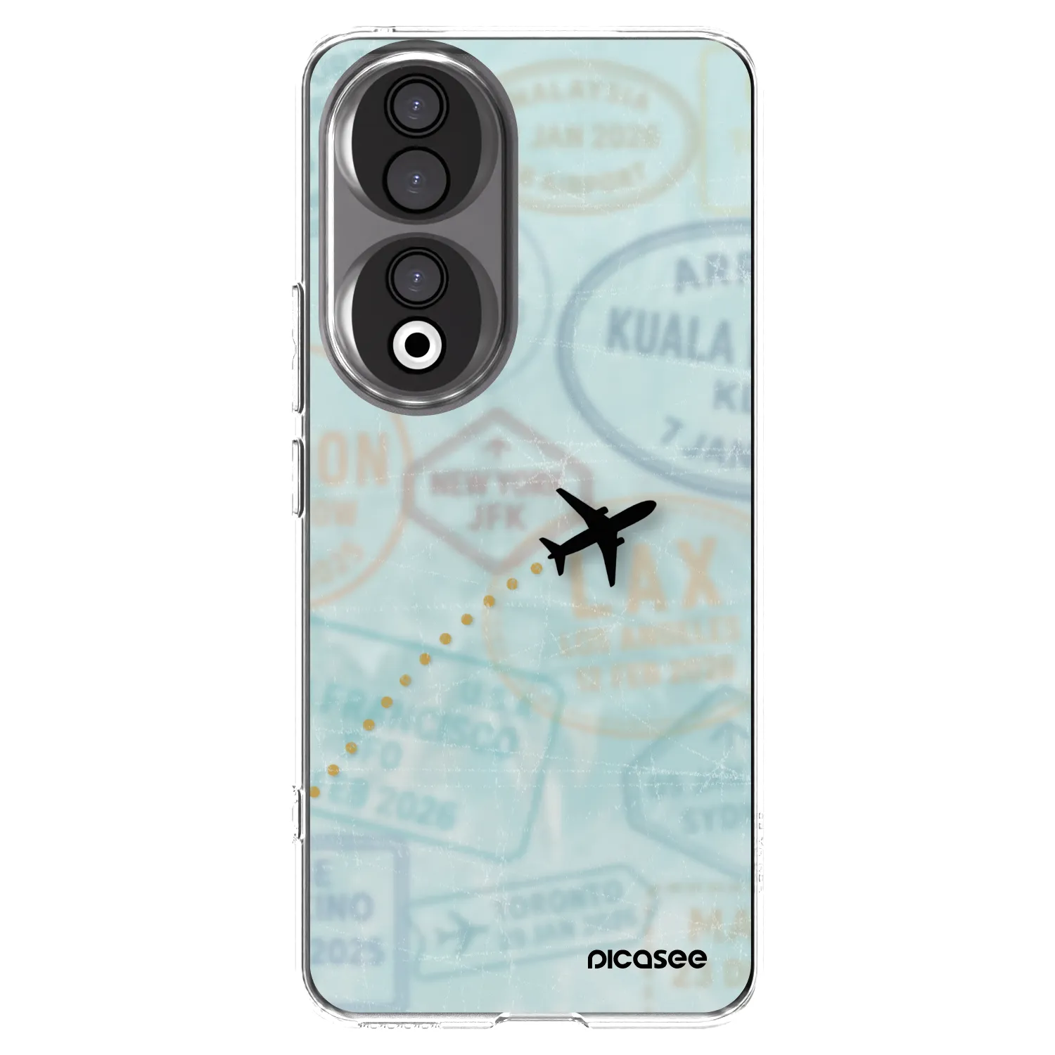 Picasee silikonska prozirna maskica za Honor 90 5G - FLIGHT PATH