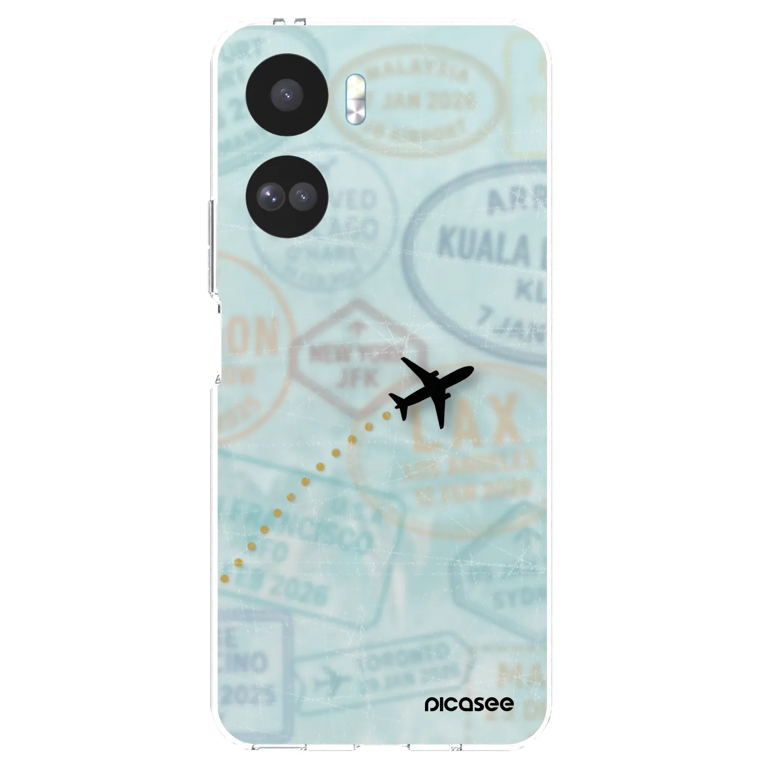 Picasee silikonska prozirna maskica za Honor 90 Lite 5G - FLIGHT PATH